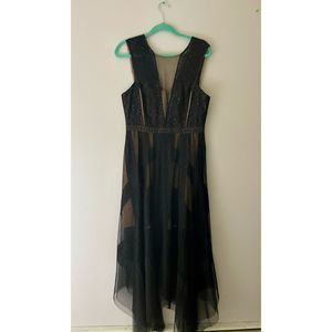 Black BCBG Size 10 Train dress